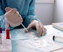 τεστ τοποθέτηση σταγόνας σε φιαλίδιο για να ελεγχθεί η μετάλλαξη