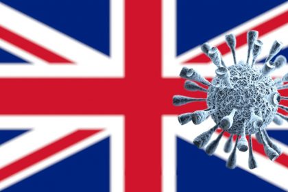 διαφορές μετάλλαξης covid-19 στη Βρετανία σημαία