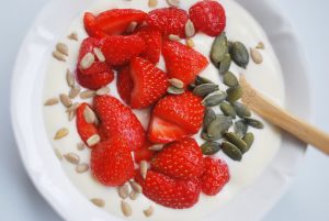 Γιαούρτι με φράουλες