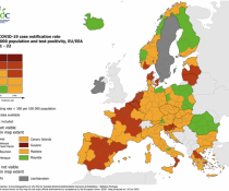 ECDC - Eπιδημιολογικός χάρτης