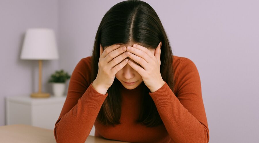 γυναίκα με Αυξημένη κορτιζόλη: Συμπτώματα