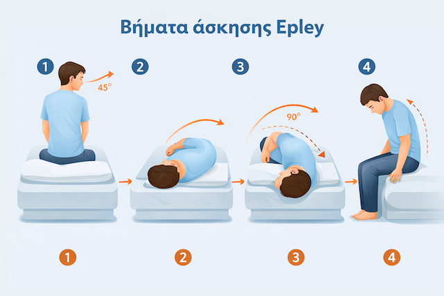 epley ασκήσεις για ίλιγγο